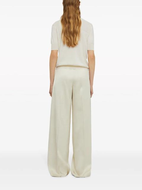 Jil Sander wide-leg tailored trousers - White