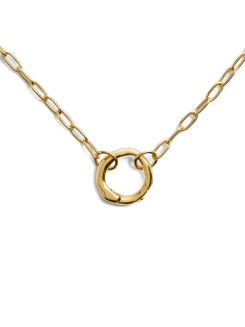 Monica Vinader oval-link chain necklace - Gold