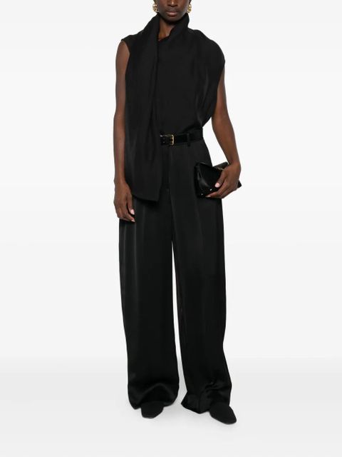 TOTEME attached-scarf blouse - Black