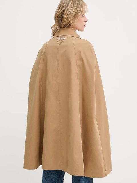 Karl Lagerfeld płaszcz damski kolor zielony przejściowy A3W15014 - zdjęcie produktu nr 2