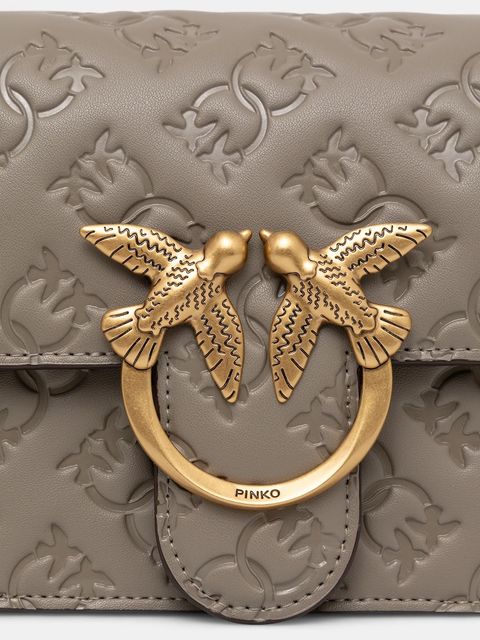 Pinko torebka skórzana kolor beżowy 100074 A1YB