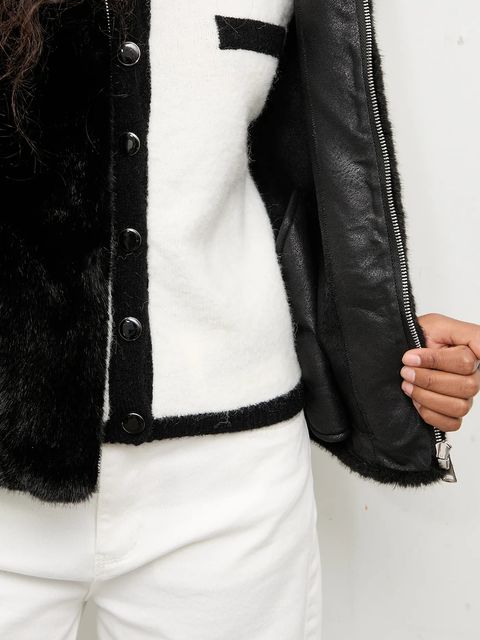 Answear.LAB bezrękawnik kolor czarny przejściowy - zdjęcie produktu nr 2