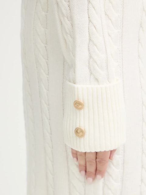 Guess sukienka z dodatkiem wełny ELSA kolor beżowy mini prosta W5BK46 Z1192