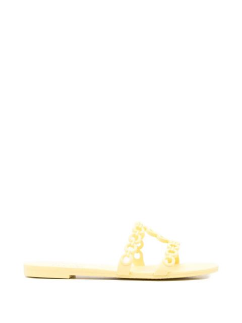 Aquazzura Infinity chain-detail sandals - Yellow - zdjęcie produktu nr 1