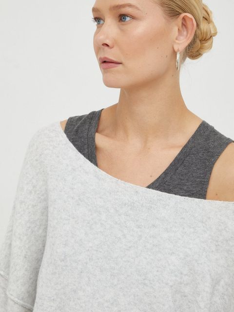 American Vintage sweter z domieszką wełny PULL ML COL BATEAU