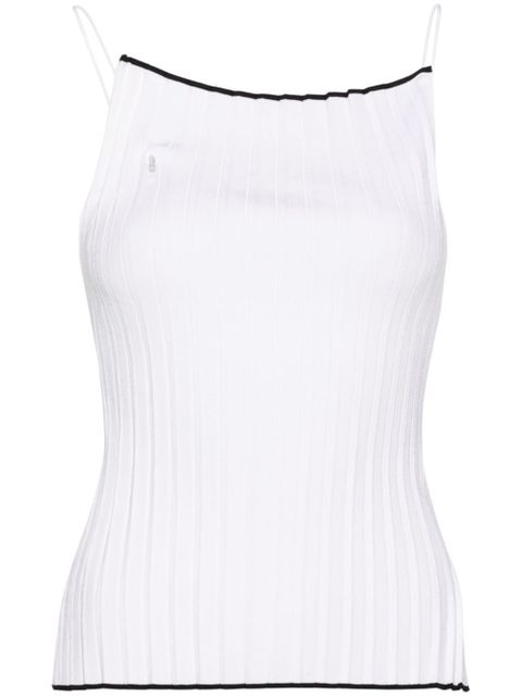 Jacquemus plissé-effect top - White - zdjęcie produktu nr 1