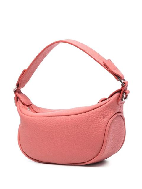 BY FAR pebbled-texture tote bag - Pink
