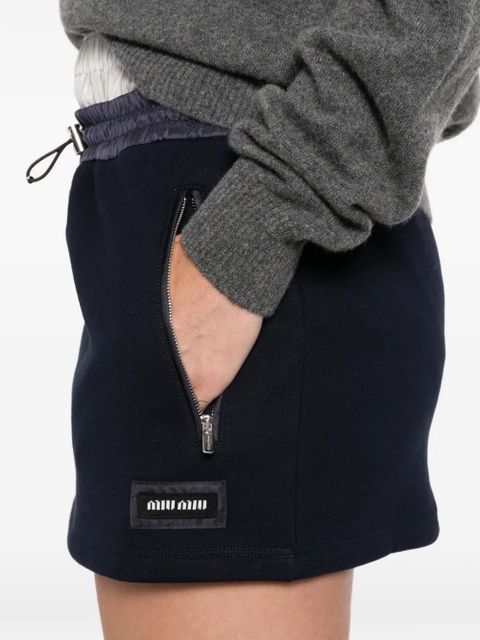 Miu Miu zip detail skirt - Blue