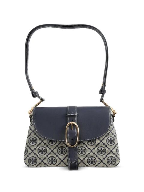 Tory Burch small T Monogram buckle-fastening shoulder bag - Neutrals - zdjęcie produktu nr 1