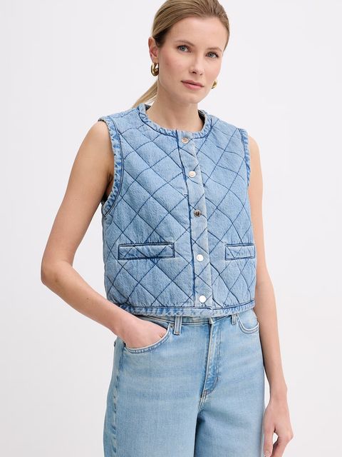 Morgan bezrękawnik damski jeansowy - zdjęcie produktu nr 2