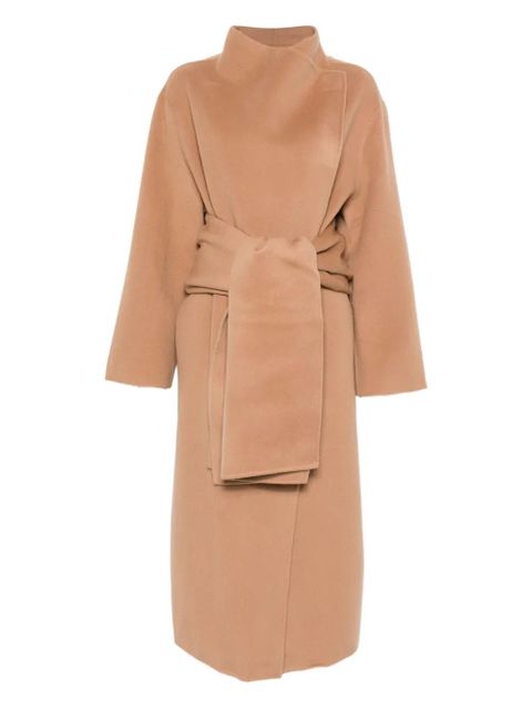 Aya Muse belted felted coat - Neutrals - zdjęcie produktu nr 1