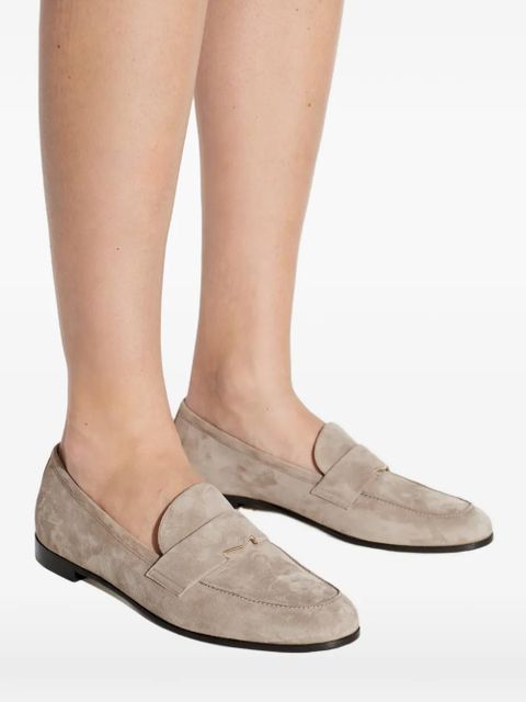 Max Mara panelled slip-on loafers - Neutrals