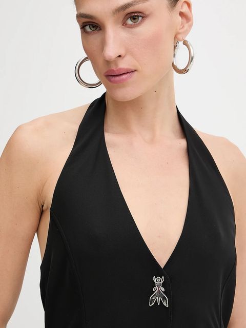 Patrizia Pepe bluzka damska kolor czarny gładka 8C0806 A454