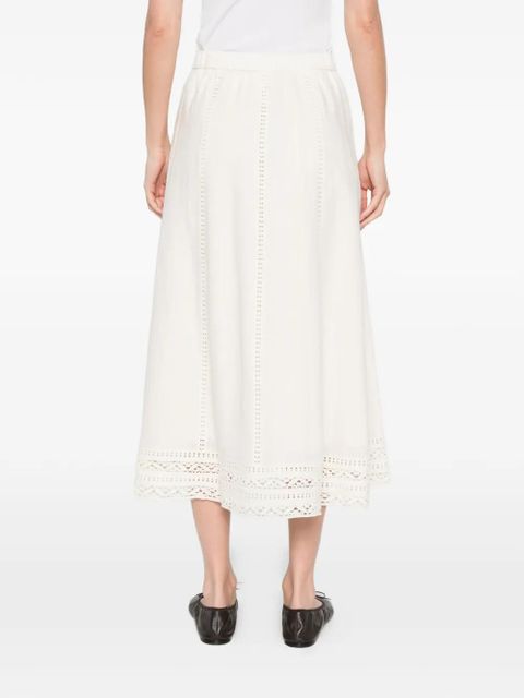 Weekend Max Mara lace-trim midi kirt - Neutrals