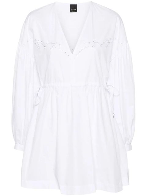 PINKO drawstring-waist mini dress - White - zdjęcie produktu nr 1