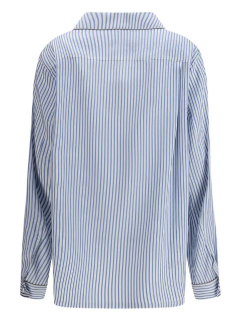 TOM FORD striped silk shirt - Blue - zdjęcie produktu nr 2