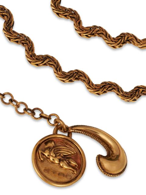 ETRO logo-charm chain necklace - Gold - zdjęcie produktu nr 2