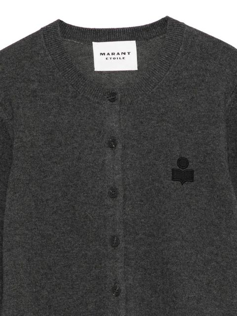 MARANT ÉTOILE logo-embroidery cardigan - Grey