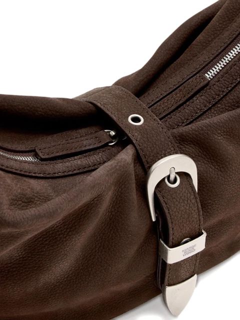 Marge Sherwood buckle-fastening crescent shoulder bag - Brown