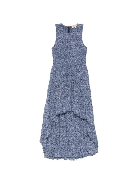 Michael Kors floral-print smocked dress - Blue - zdjęcie produktu nr 1