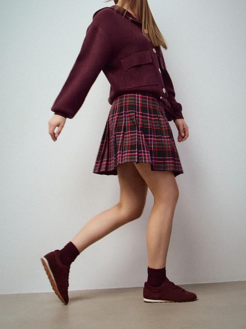 Medicine sneakersy kolor bordowy