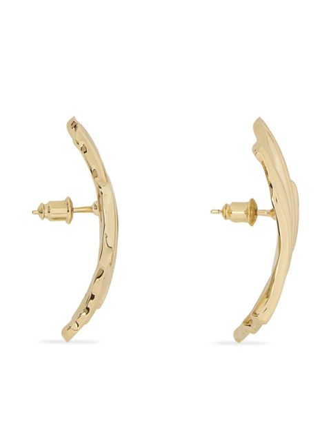 Ferragamo asymmetric draped earring - Gold