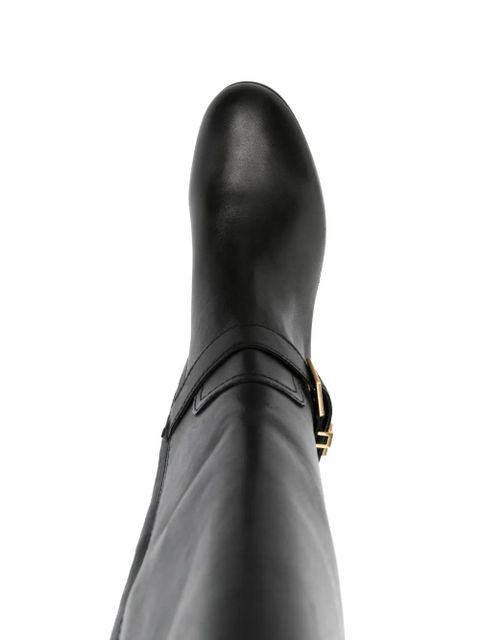 Lauren Ralph Lauren logo-plaque boots - Black