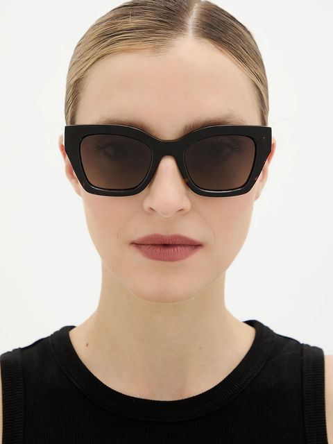 Tommy Hilfiger okulary przeciwsłoneczne damskie kolor czarny TH 2264/S