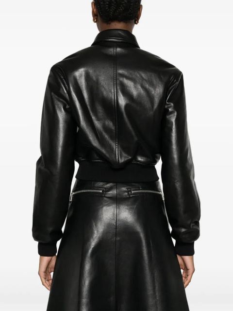 Nanushka faux-leather jacket - Black