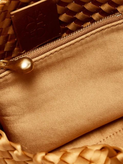 NAGHEDI St. Barths Petit woven tote bag - Gold