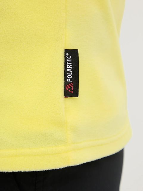 Jack Wolfskin bluza sportowa Taunus kolor żółty gładka 1711391