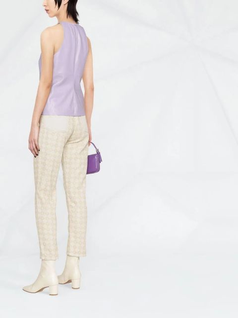 Nanushka Teza panelled sleeveless top - Purple