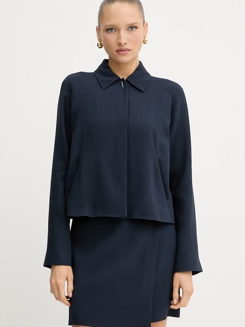 BOSS spódnica kolor granatowy mini prosta 50541978