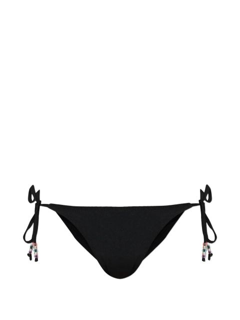 MISBHV beaded tie bikini bottoms - Black - zdjęcie produktu nr 1