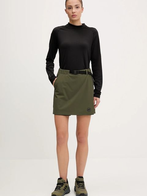 Mammut spódnica sportowa Trekkers kolor zielony mini rozkloszowana 1023-01100