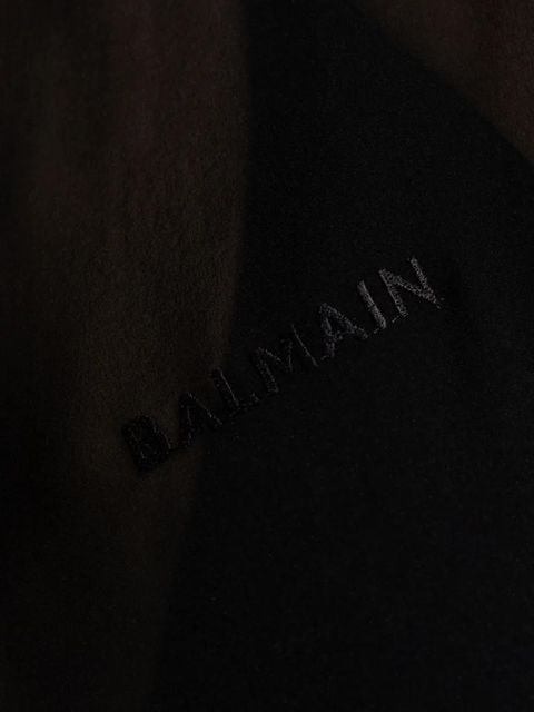 Balmain logo-embroidered t-shirt - Black