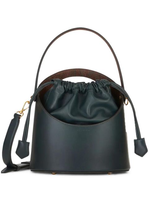 ETRO Saturno leather bucket bag - Green - zdjęcie produktu nr 1