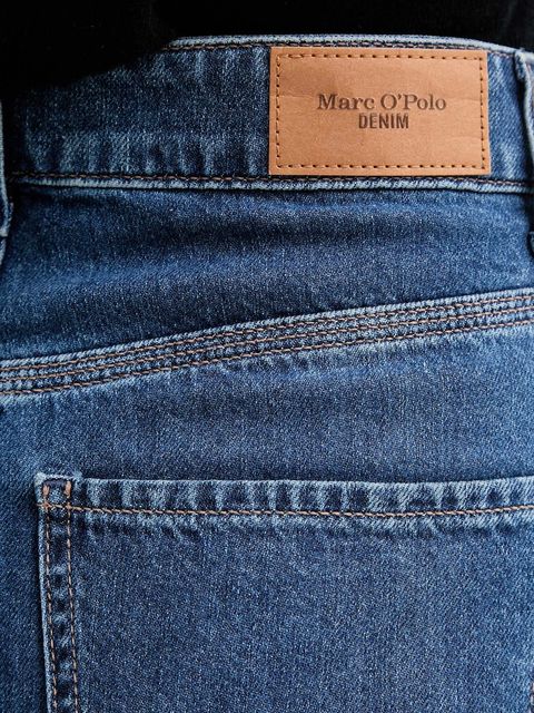 Marc O'Polo jeansy bawełniane damskie kolor niebieski 5000007800