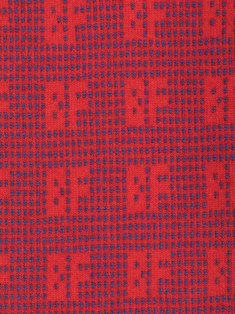 BY FAR Jacquard Grid scarf - Blue - zdjęcie produktu nr 2