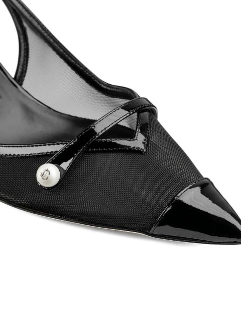 Jimmy Choo 45mm Amita sling-back pumps - Black