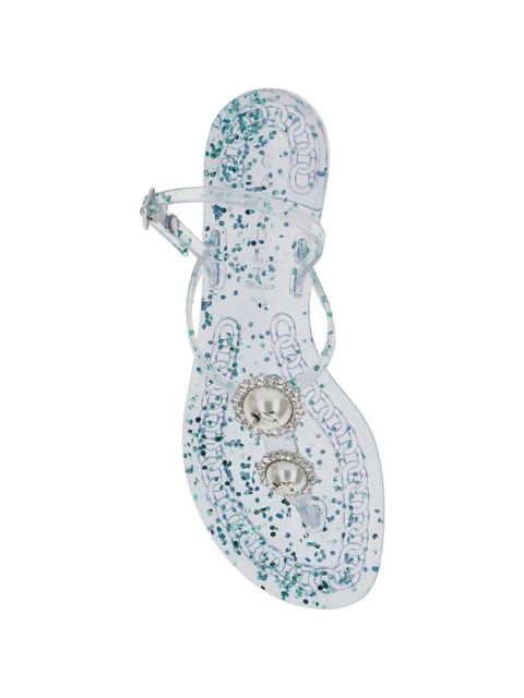 Casadei embellished-buckle sandals - White