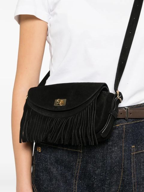 SANDRO mini fringed crossbody bag - Black - zdjęcie produktu nr 2