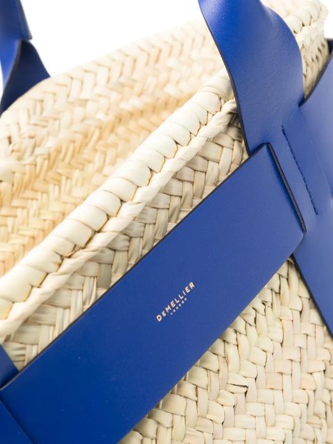 DeMellier The Maxi Santorini raffia tote bag - Neutrals