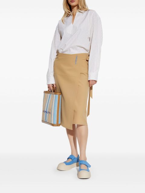 Marni wrap tie skirt - Neutrals - zdjęcie produktu nr 2