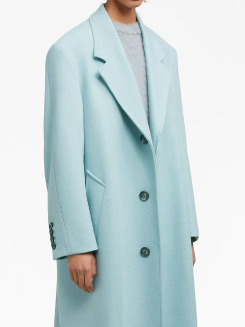 AMI Paris single-breasted coat - Blue