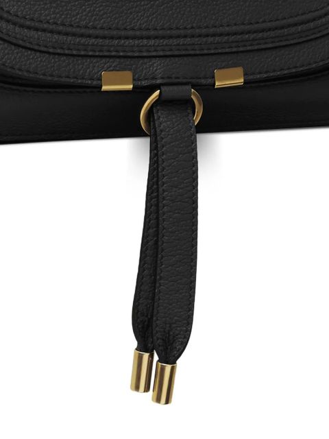 Chloé Marcie grained leather satchel - Black