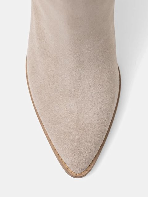 Steve Madden botki Bixby damskie kolor beżowy na słupku 11004834 - zdjęcie produktu nr 2