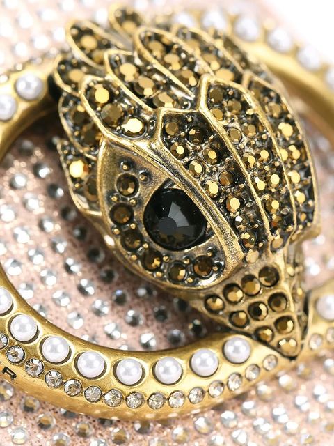 Kurt Geiger London mokasyny Chelsea Fold Back Loafer damskie kolor srebrny na płaskim obcasie 5388924069