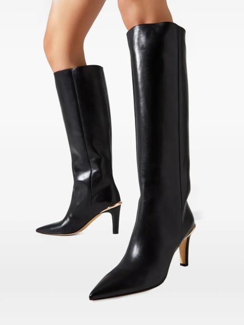 Gabriela Hearst 89mm Aura leather boots - Black