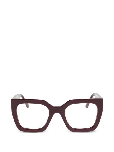 ETRO geometric-frame logo-detail glasses - Purple